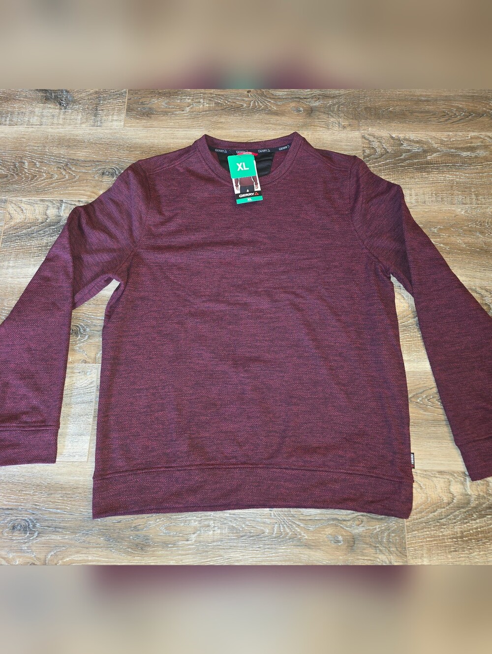 Gerry XL Crewneck Sweater in Burgundy Heather NWT